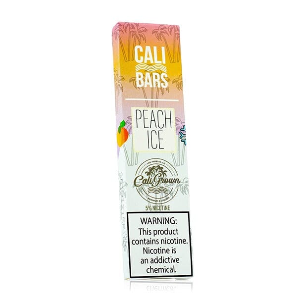CALIGROWN | Cali Bars Disposables (Individual) peach ice packaging