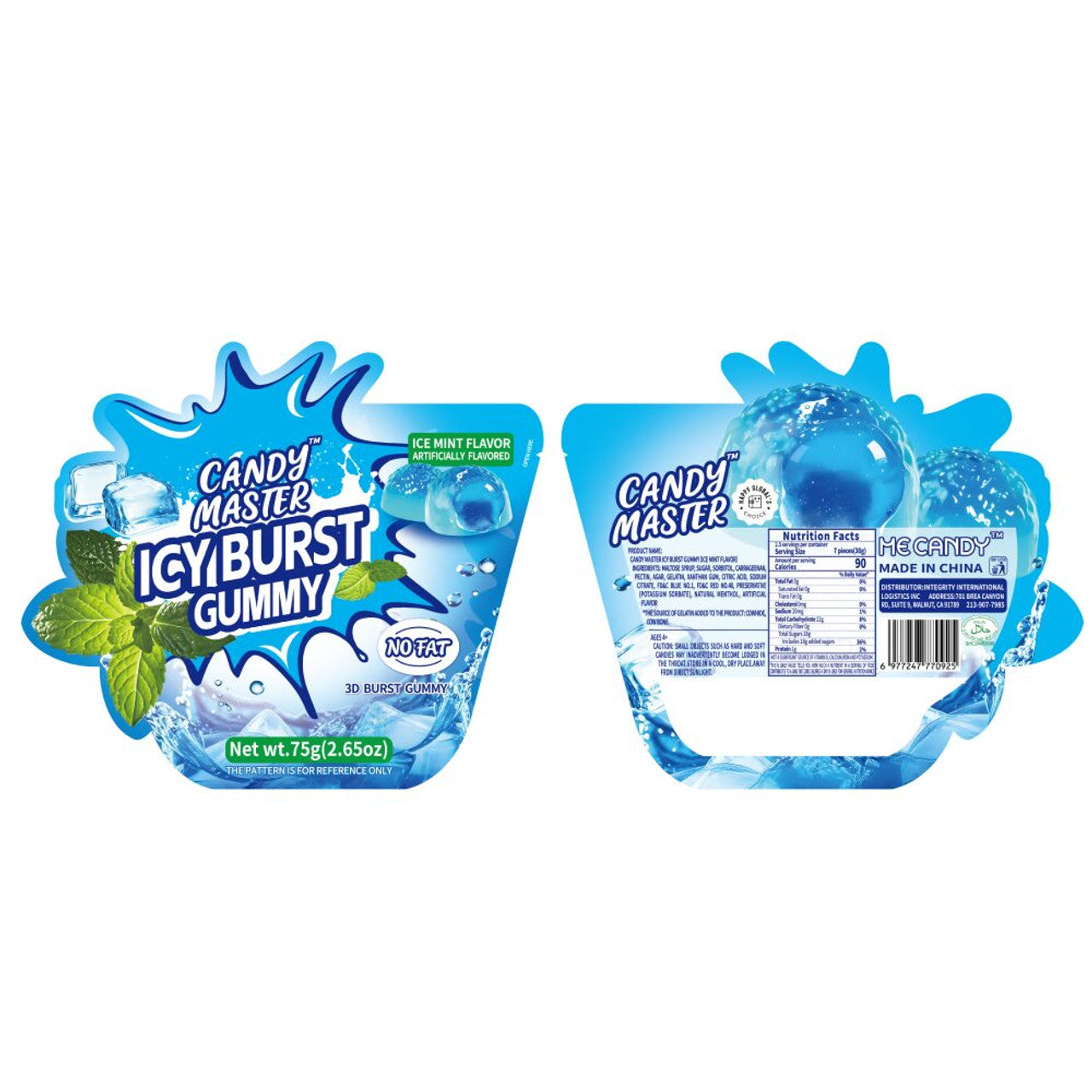 Candy Master Icy Burst (Gummy Candy) ice mint