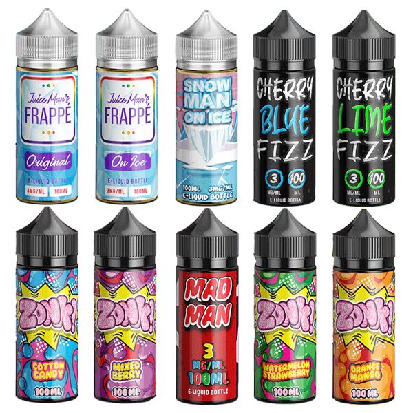 Cherry Lime Fizz by Juice Man 100mL Series Group Photo