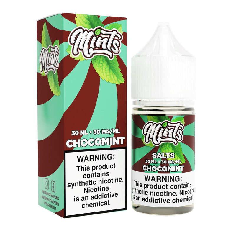 Chocomint by Mints SALTS E-Liquid 30ml with packaging