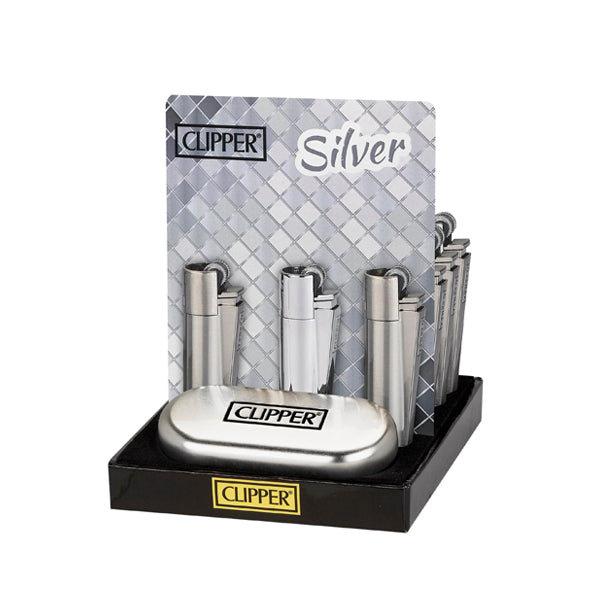 Clipper (Lighter) CMP11 Metal Flint  silver