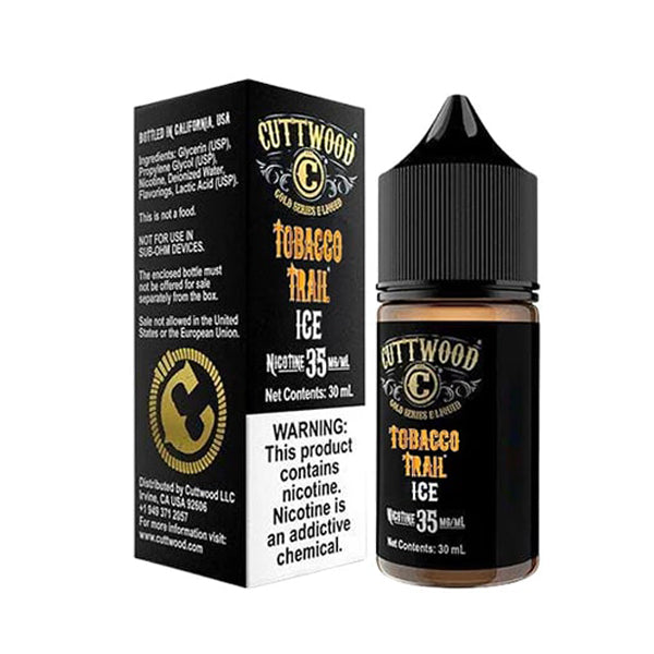 Tobacco Trail Ice Cuttwood Salts 30mL with packaging