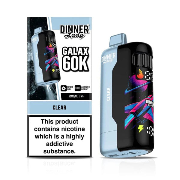 Dinner Lady Galax 60K Disposable clear with packaging