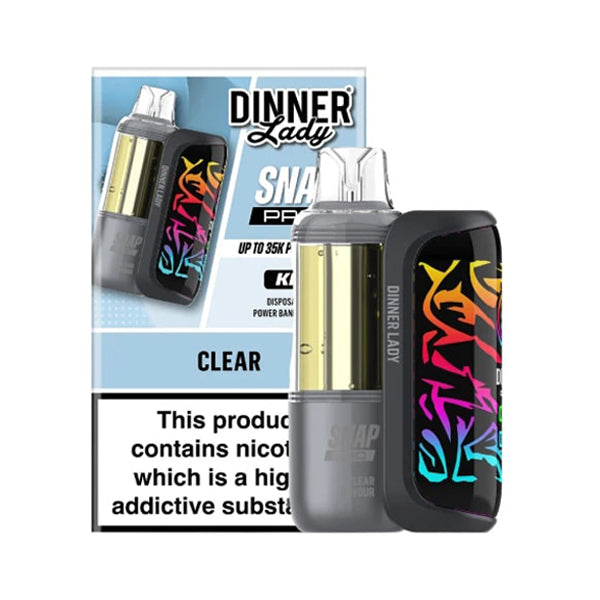 Dinner Lady Snap Pro 35K Disposable (Dispo + Power Dock) clear with packaging