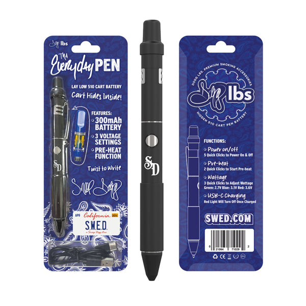 Dogg Lbs (510BATT) Tha Everyday Cart Pen black with packaging