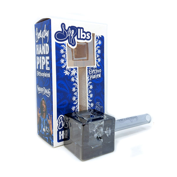 Dogg Lbs (Hand Pipe) 4" Everyday Electro Plated Cube smoke with packaging