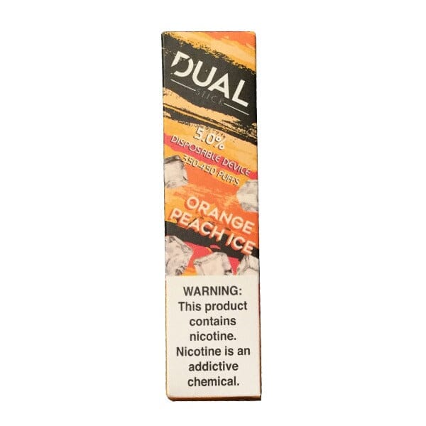 Dual Stick Disposable E-Cigs (Individual) orange peach ice packaging