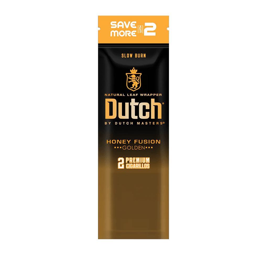 Dutch Premium Cigarillos 2-Pack (30ct Display Box) Honey Fusion