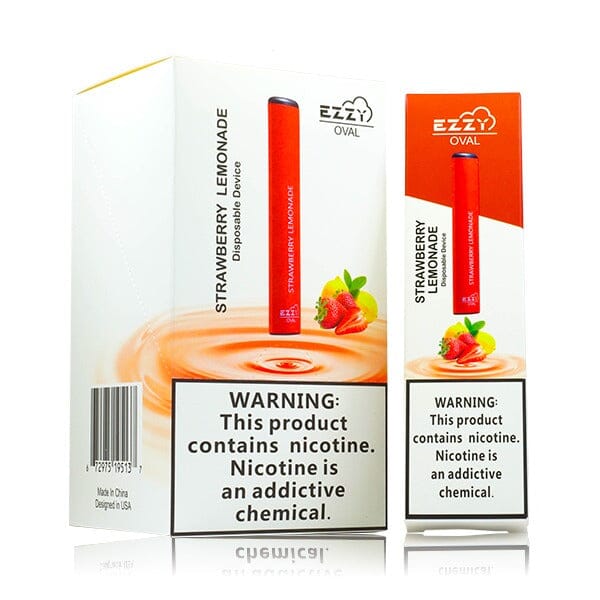 EZZY Oval Disposable Device - 300 Puffs strawberry lemonade with packaging