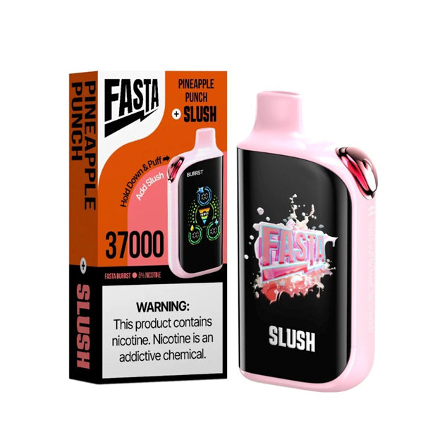 Fasta Burrst 37K Disposable pineapple punch slush with packaging