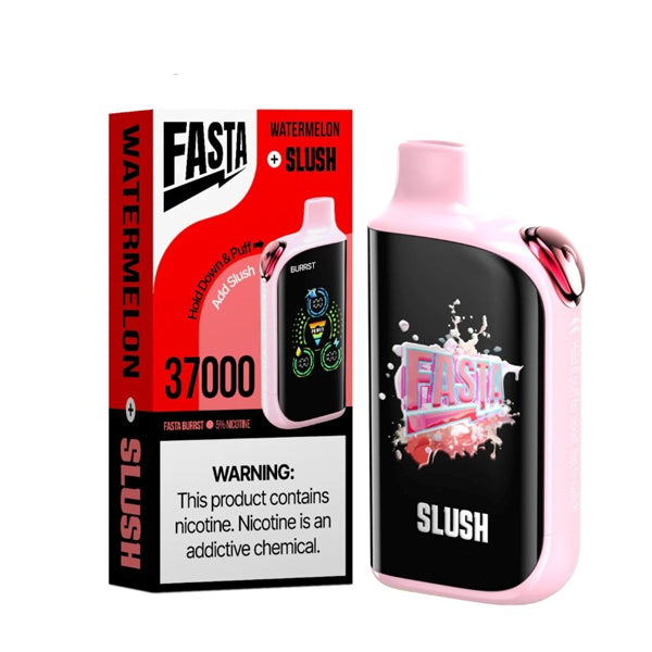 Fasta Burrst 37K Disposable watermelon slush with packaging