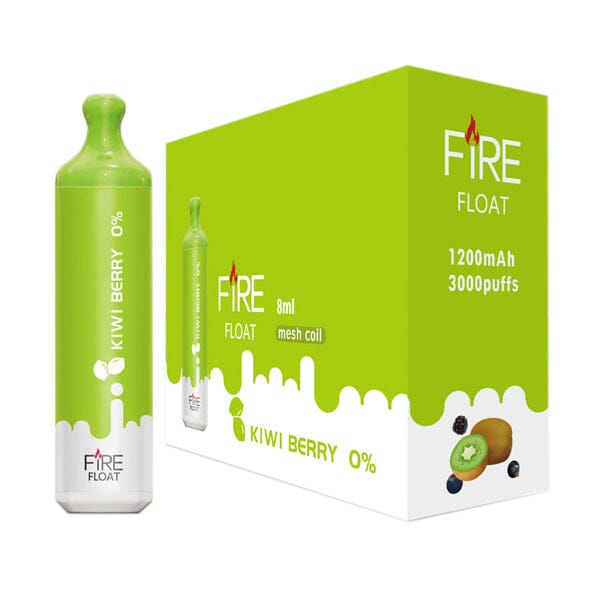 Fire Float Zero Nicotine Disposable | 3000 Puffs | 8mL - Kiwi Berry with packaging