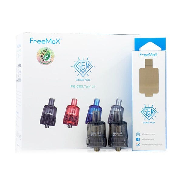 FreeMax GEMM Replacement Pods (2-Pack) all parts with packaging