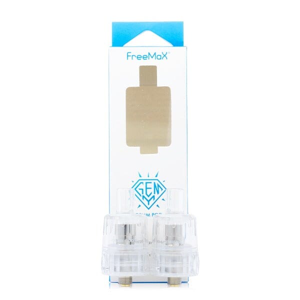 FreeMax GEMM Replacement Pods (2-Pack) 1.0ohm Clear with packaging
