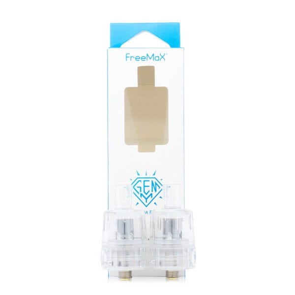 FreeMax GEMM Replacement Pods (2-Pack) 0.5ohm Clear with packaging