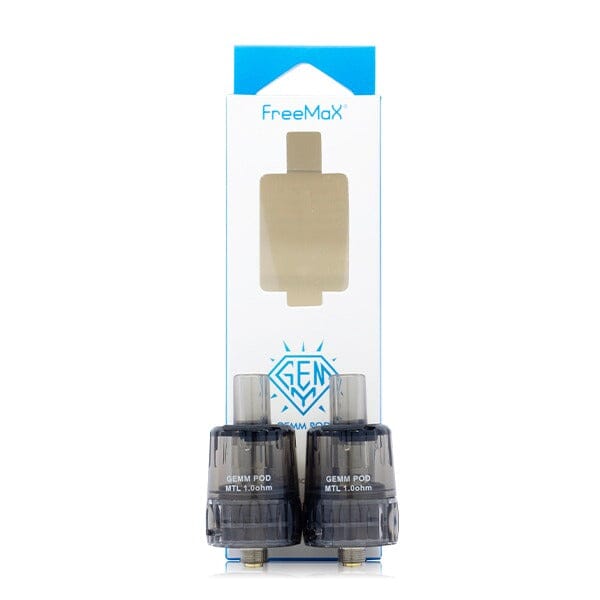 FreeMax GEMM Replacement Pods (2-Pack) Black 1.0ohm with packaging