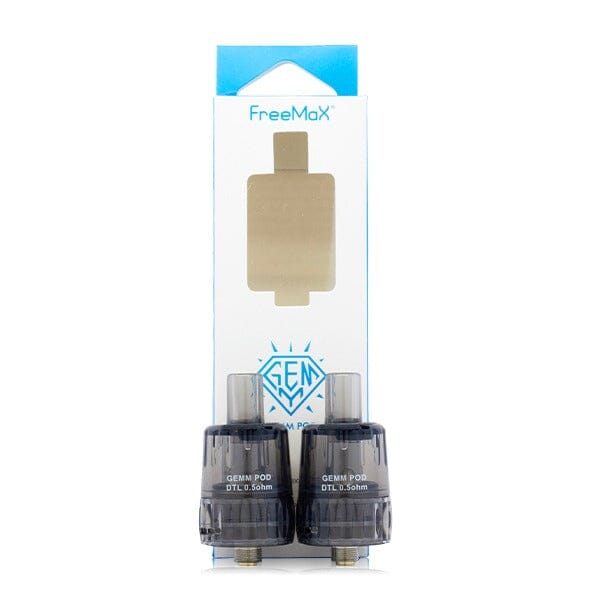 FreeMax GEMM Replacement Pods (2-Pack) Black 0.5ohm with packaging
