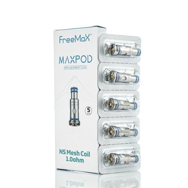 FreeMax MaxPod Coils (5-Pack) 1.0 ohm with packaging