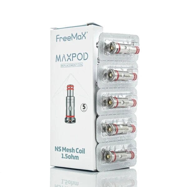 FreeMax MaxPod Coils (5-Pack) 1.5 ohm with packaging