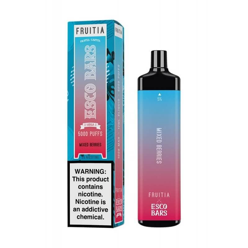 Fruitia Esco Bars Mesh Disposable | 5000 Puffs | 14mL mixed berries with packaging