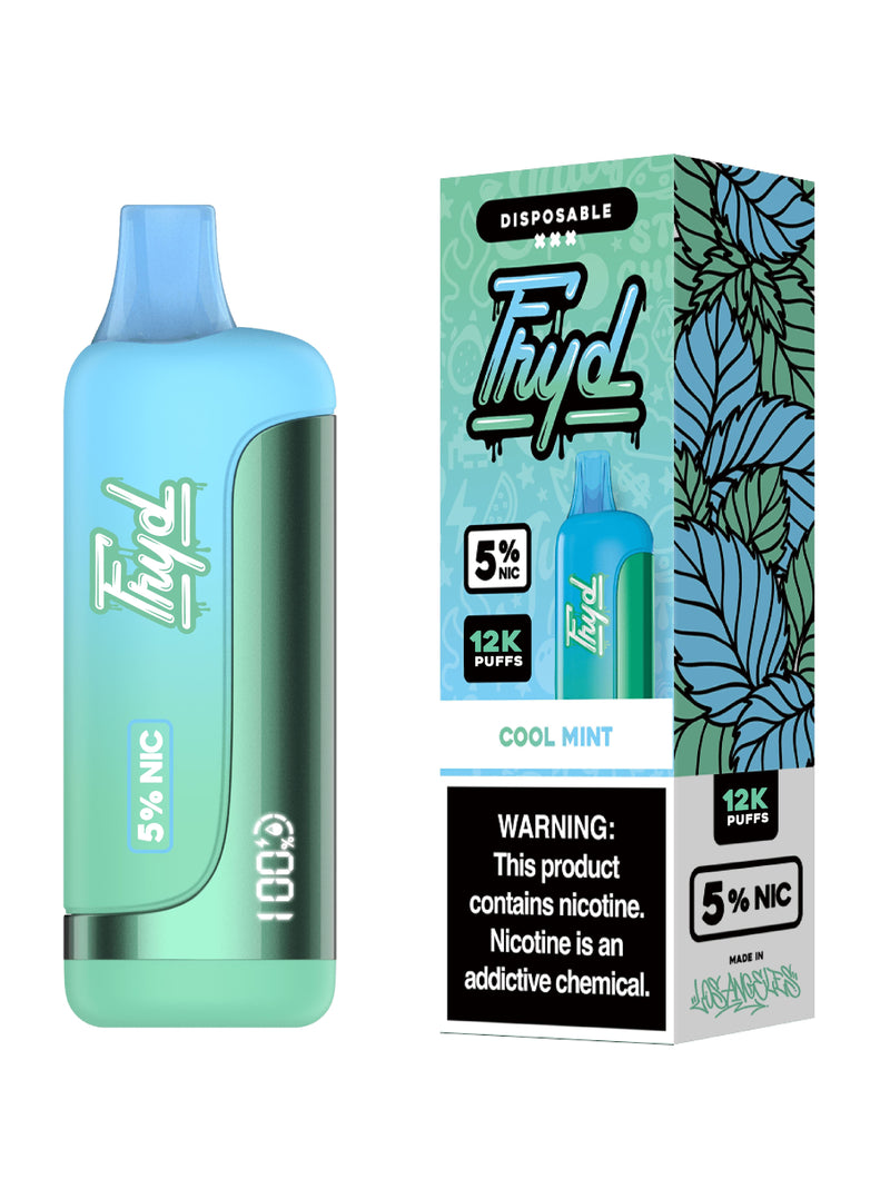 FRYD Disposable 12,0000 Puffs (17mL) 50mg Cool Mint with Packaging