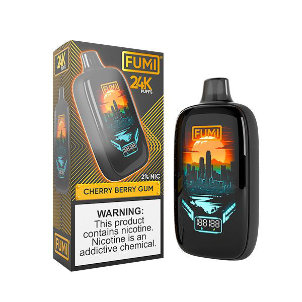 Fumi Disposable 20mg cherry berry gum with packaging