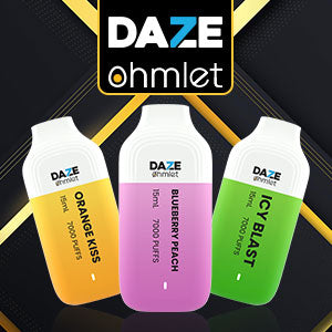 Daze OHMLET Disposable 7000 Puffs 15mL | 0mg, 20mg, 50mg