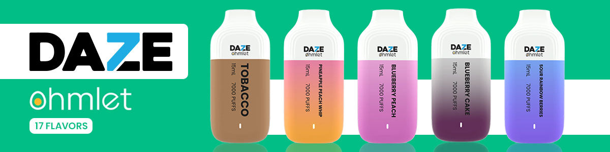 Daze OHMLET Disposable 7000 Puffs 15mL | 0mg, 20mg, 50mg