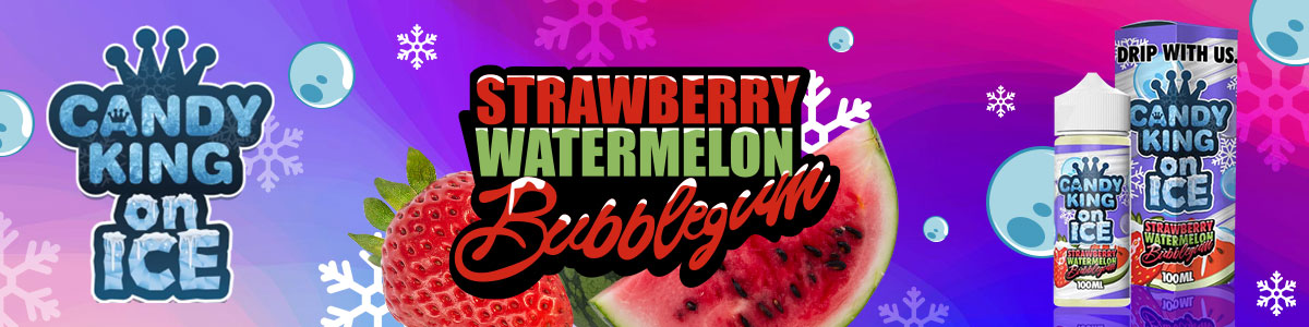 Strawberry Watermelon Bubblegum Candy King ON ICE 100ml
