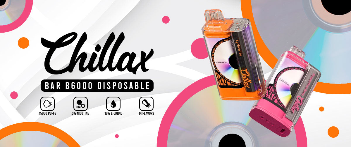 Chillax Bar B6000 Disposable 15000 Puffs 18mL 50mg