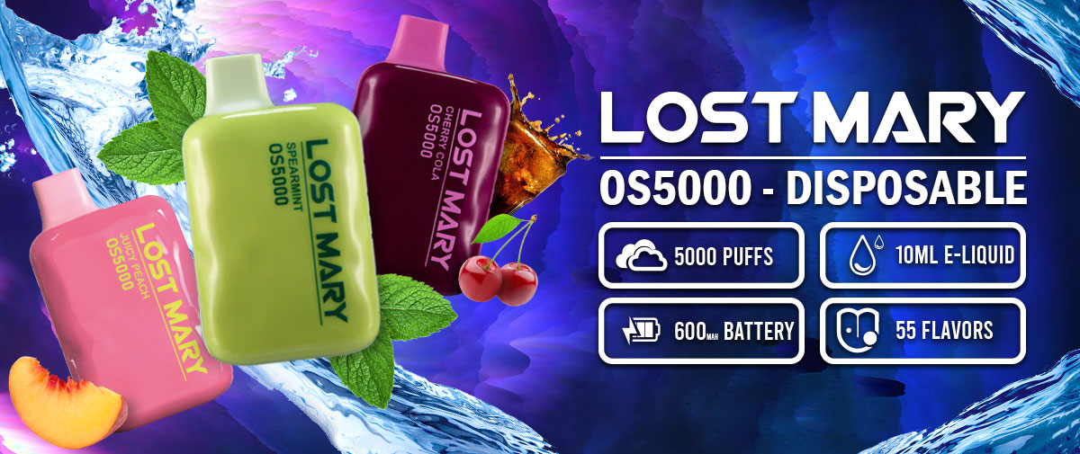 Lost Mary by Elf Bar OS5000 Disposable 5000 Puff 10mL 40mg-50mg