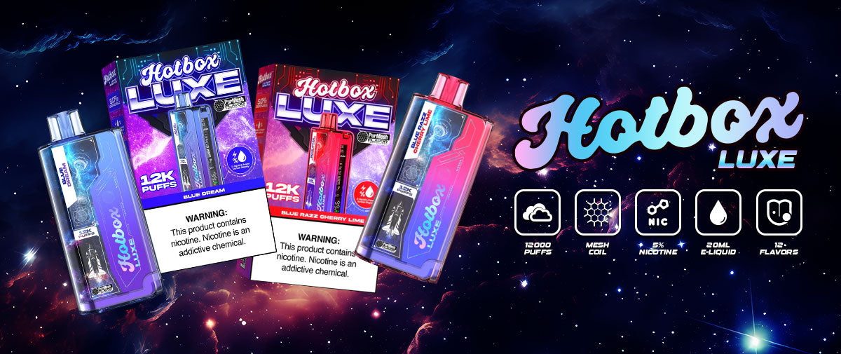 Puff HotBox Luxe Disposable 12000 puffs 20mL 50mg