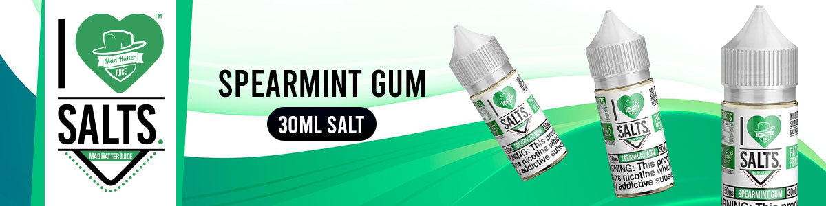 Spearmint Gum Salt by Mad Hatter EJuice 30ml