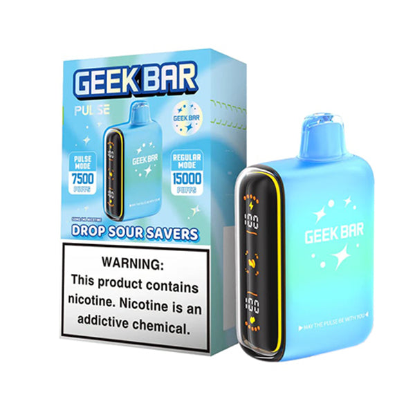 Geek Bar Pulse Disposable savers edition with packaging drop sour savers