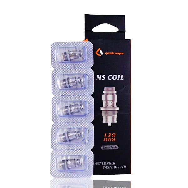 GeekVape NS Replacement Coils (Pack of 5) 1.2 ohm with packaging