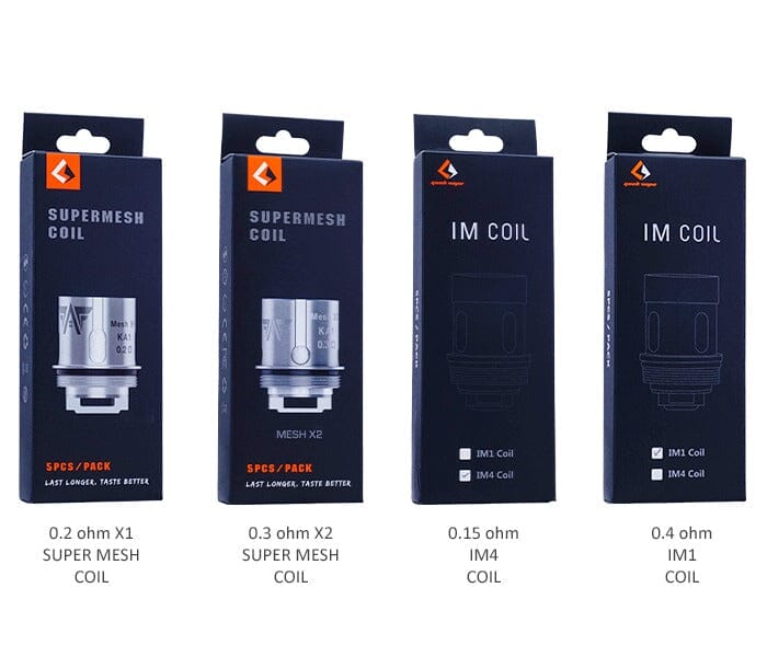 GeekVape Super Mesh & IM Replacement Coils (Pack of 5) Group Photo