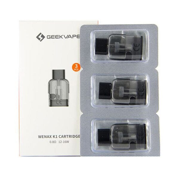 Geekvape Wenax K1 Replacement Pods (4-Pack) 0.8 ohm with packaging