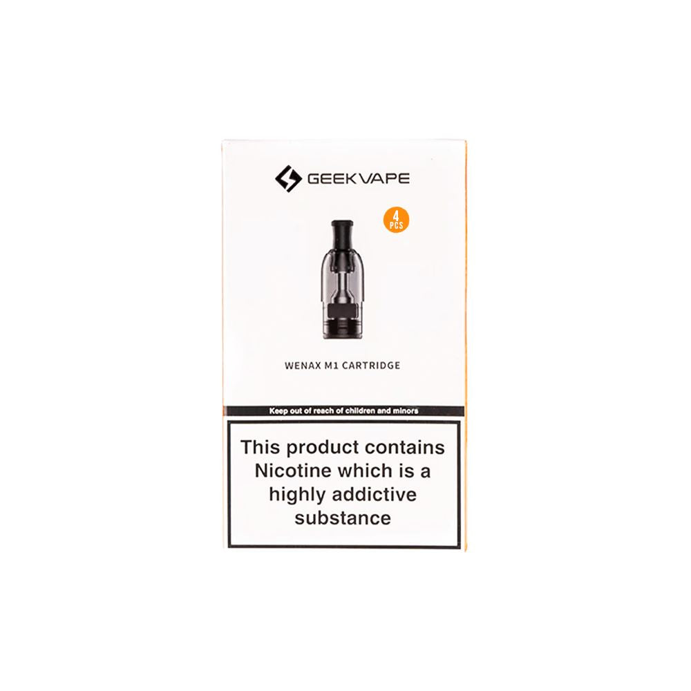 Geekvape Wenax M1 Replacement Pod (4-Pack) 0.8ohm packaging