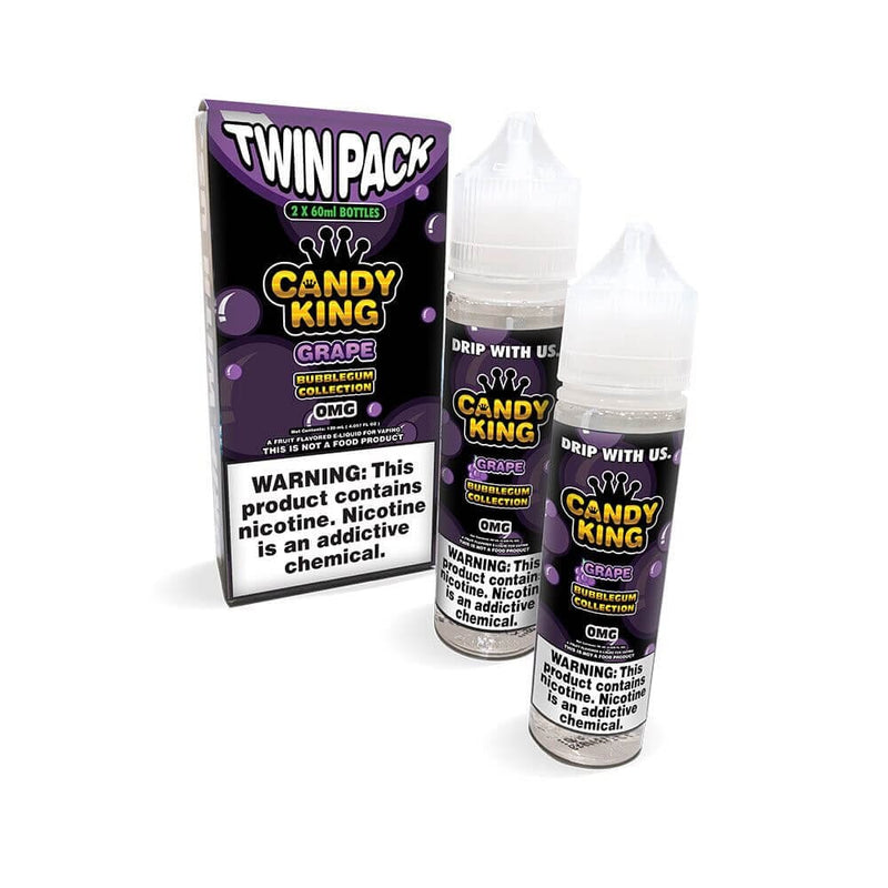 Grape by Candy King Bubblegum 120ml with packaging
