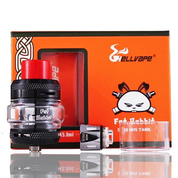 Hellvape Fat Rabbit Sub-Ohm Tank Black with packaging