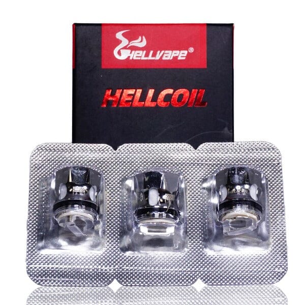 Hellvape Hellcoils Replacement Coils (Pack of 3) | For The Fat Rabbit Tank with packaging