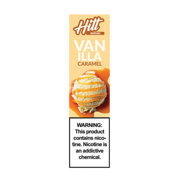 Hitt Go Disposable E-Cigs vanilla caramel packaging