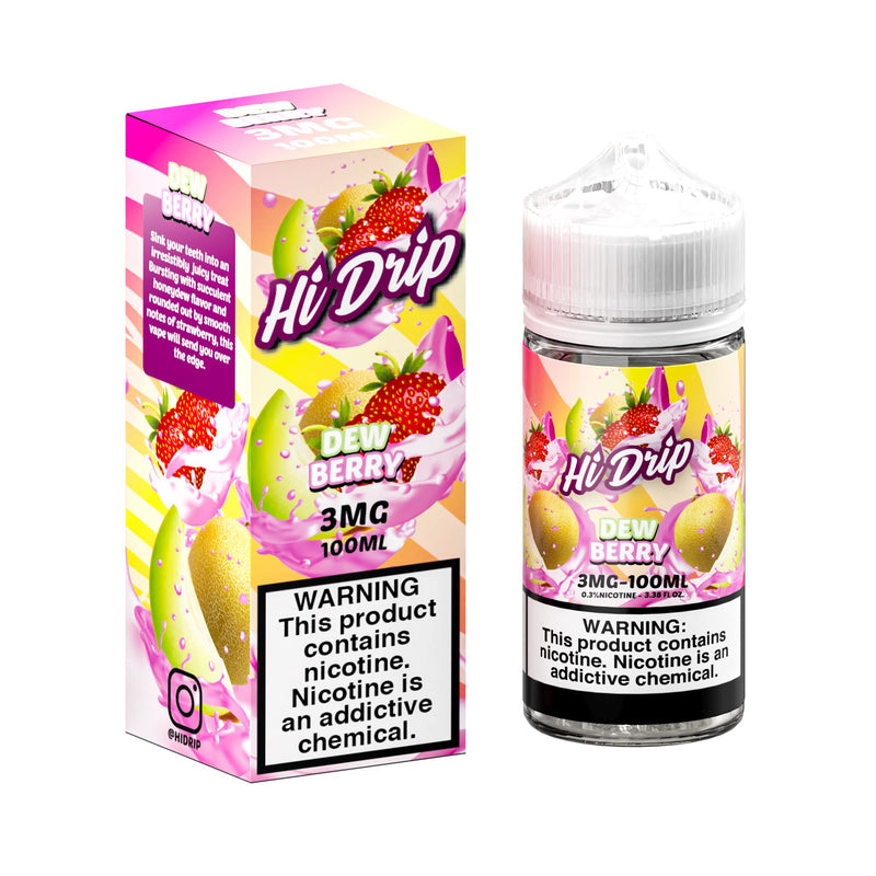 Honeydew Strawberry by Hi Drip E-Liquid 100ml with packaging
