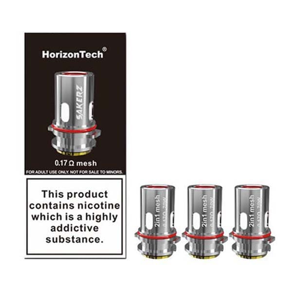 Horizon SAKERZ Coils (3-Pack) - 2in1 Mesh 0.17ohm with packaging