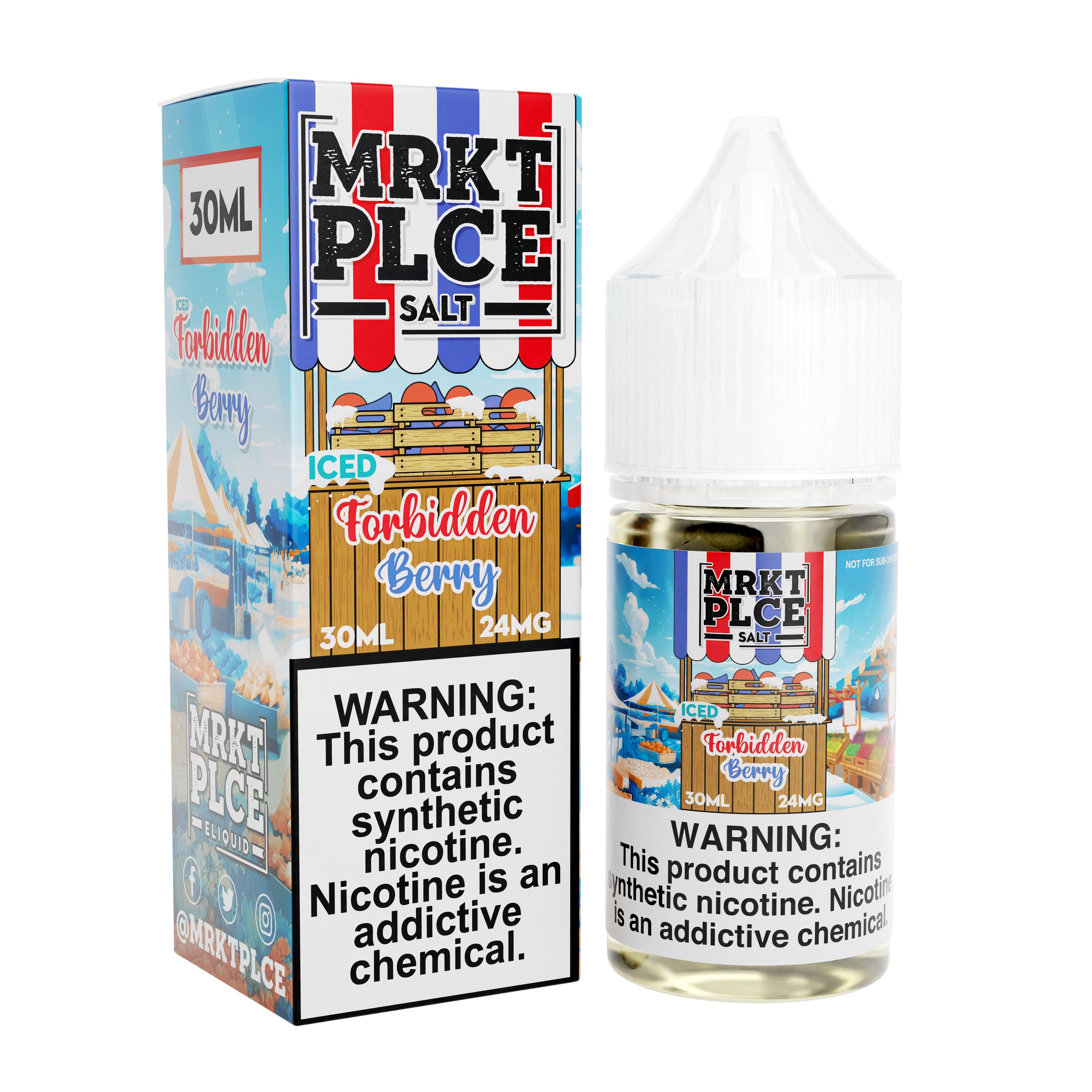 Iced Forbidden Berry by MRKT PLCE Salts 30mL with Packaging