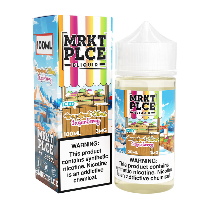 Iced Grapefruit Citrus Sugarberry by MRKT PLCE 100ML with Packaging