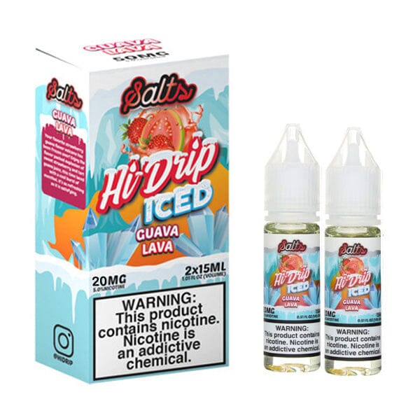 Iced Guava Lava by Hi-Drip Salts 30ml with packaging