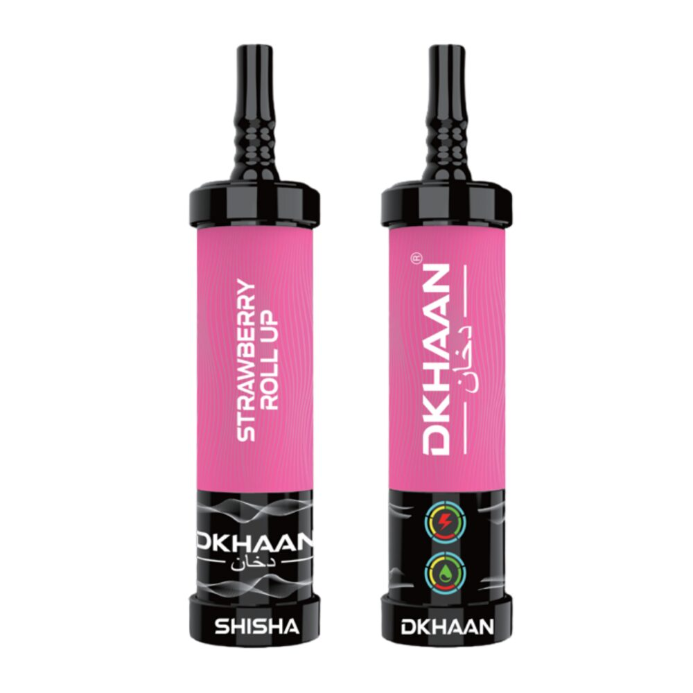 Dkhaan Shisha 60K Disposable - Strawberry Roll Up