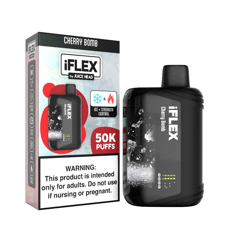 Juice Head iFlex Melatonin 50K Disposable - Cherry Bomb with Packaging
