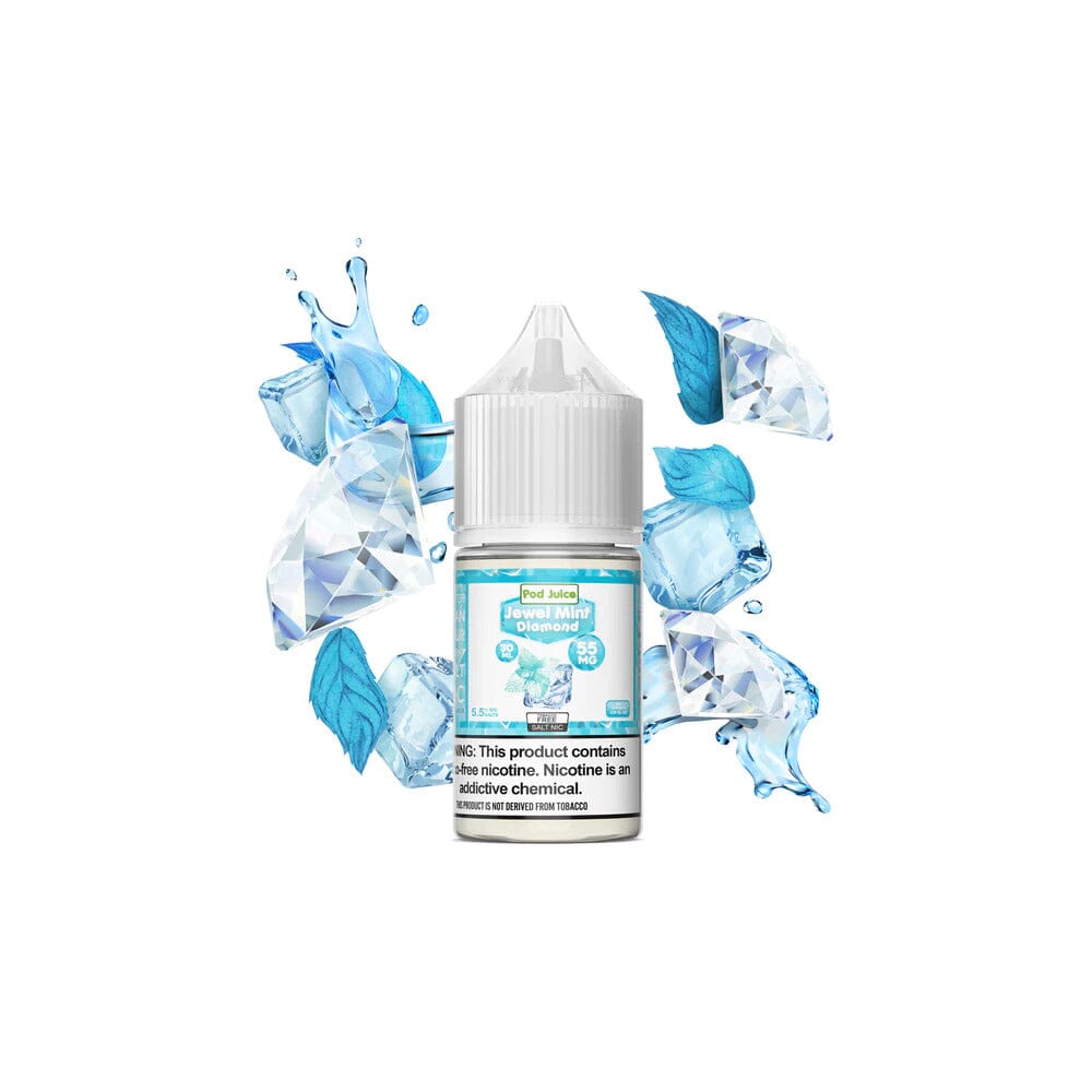  Jewel Mint Diamond by Pod Juice Salts Series 30ml Bottle with background